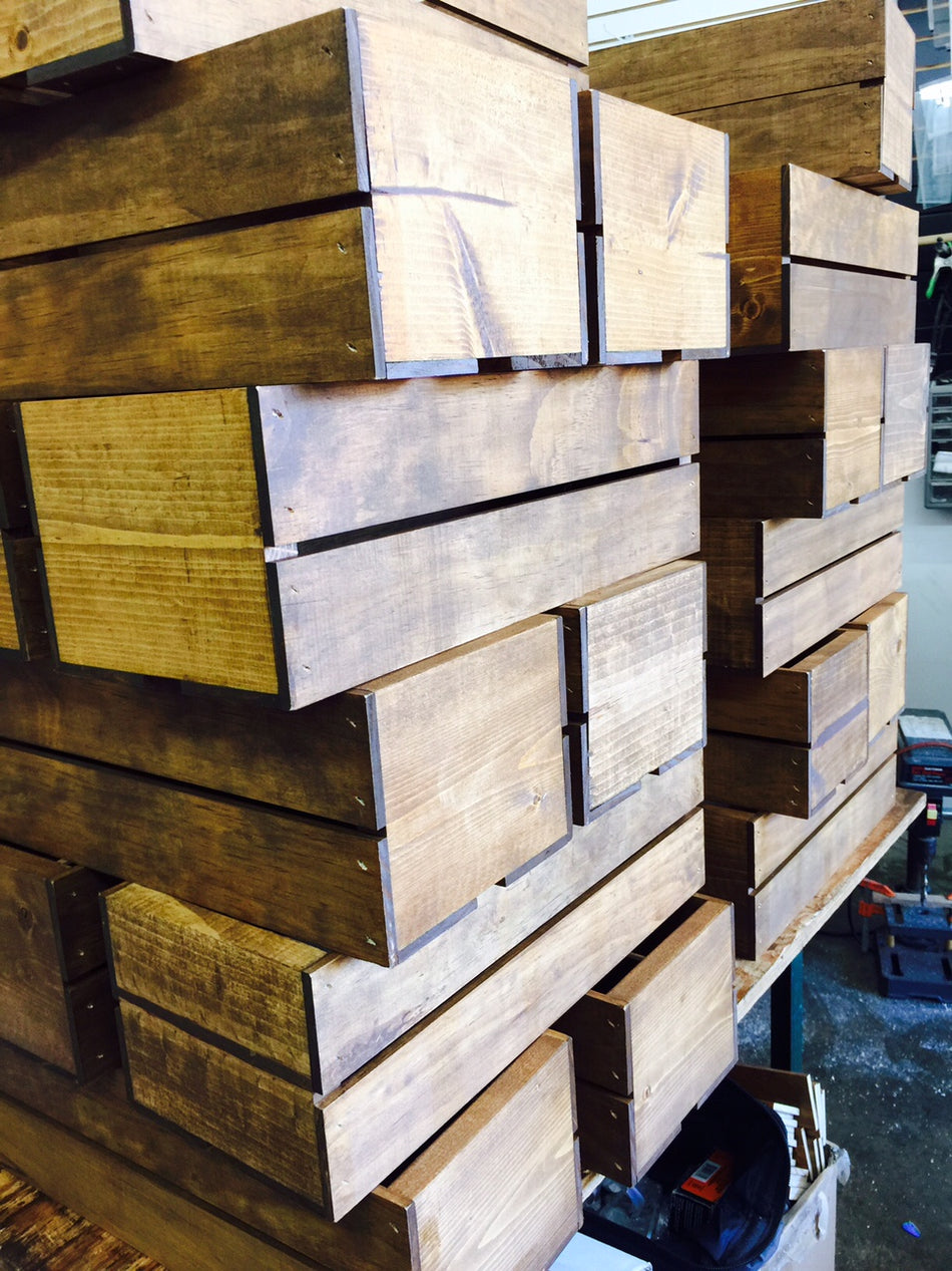 Wood Crate Display