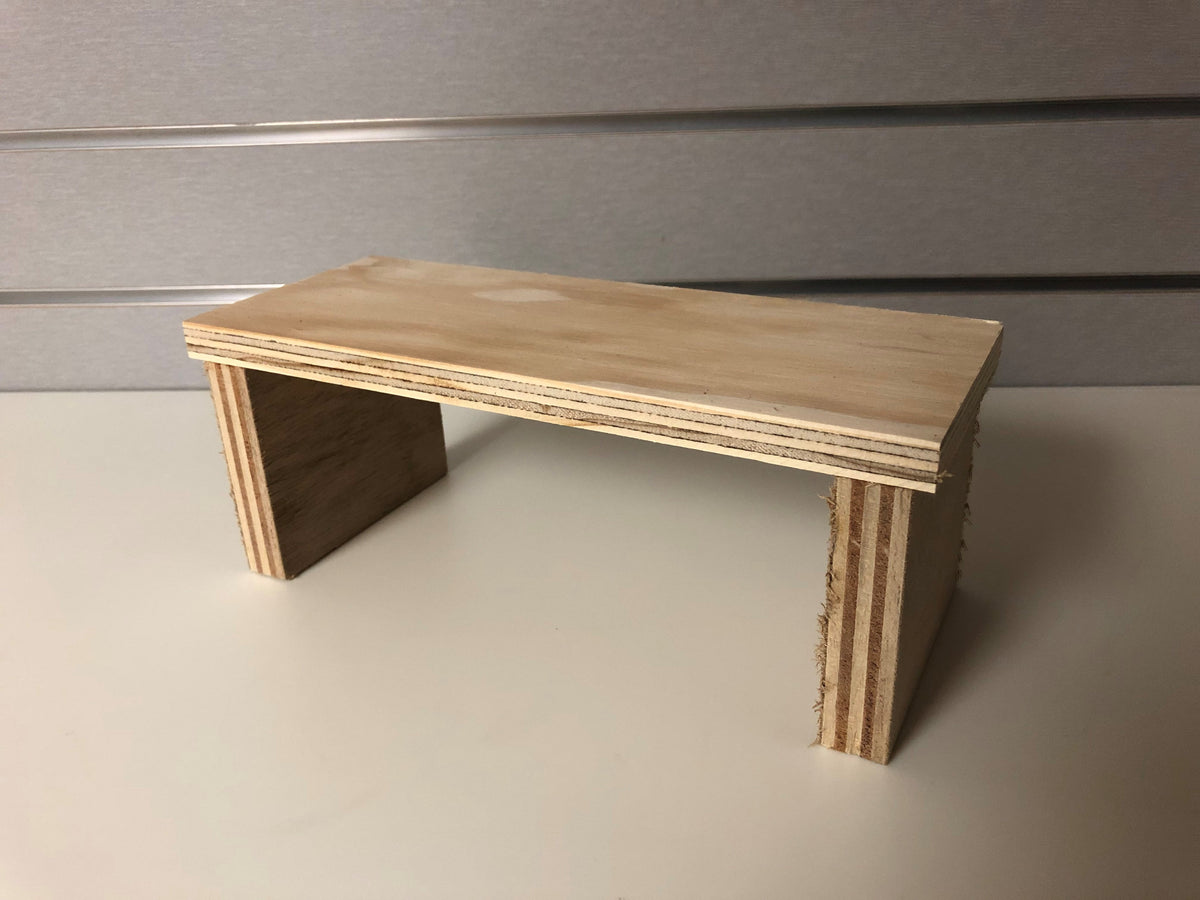 Flat wood riser shoes