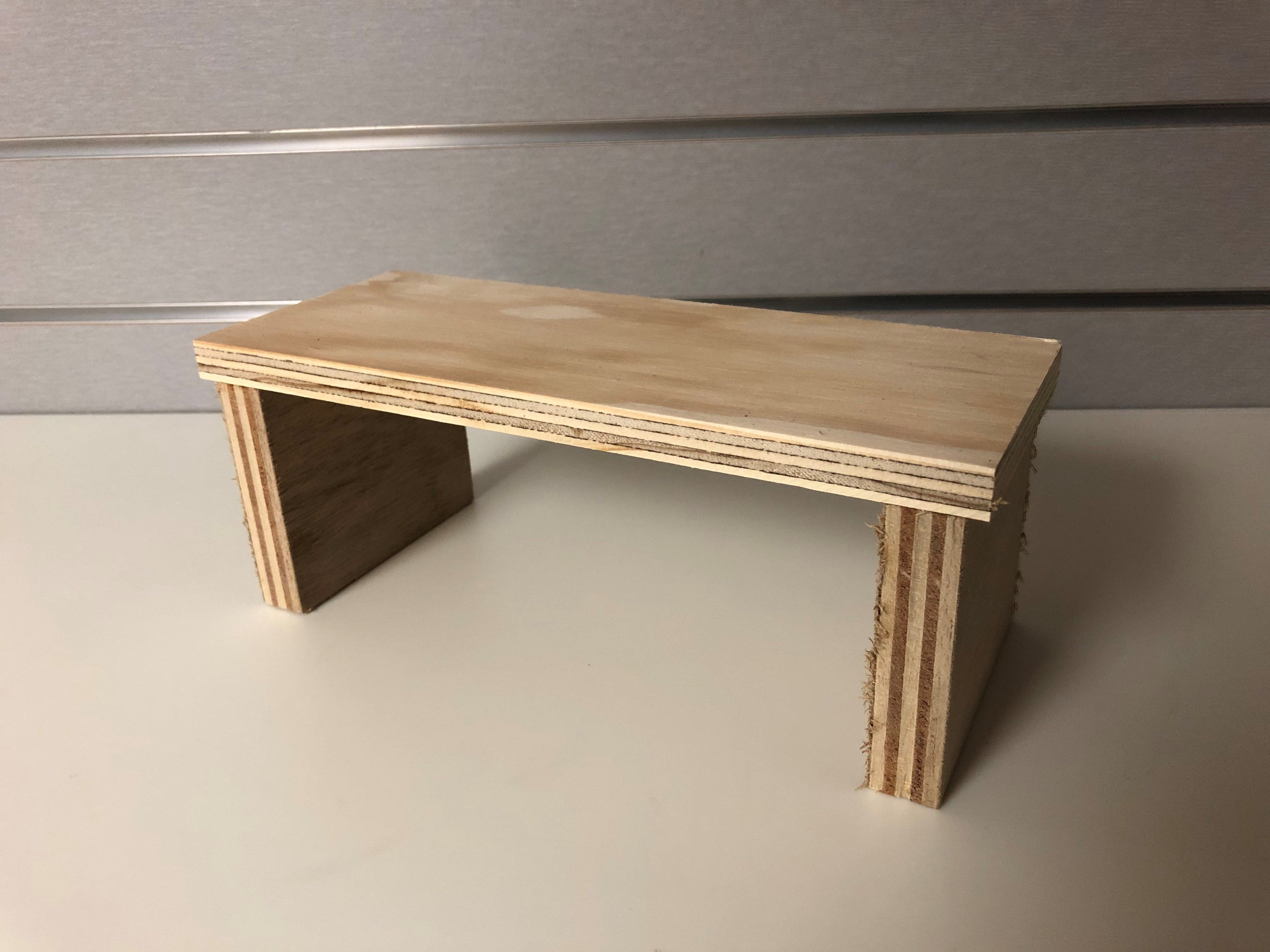 Flat wood riser shoes
