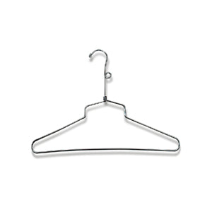 salesman hanger with loop hook chrome