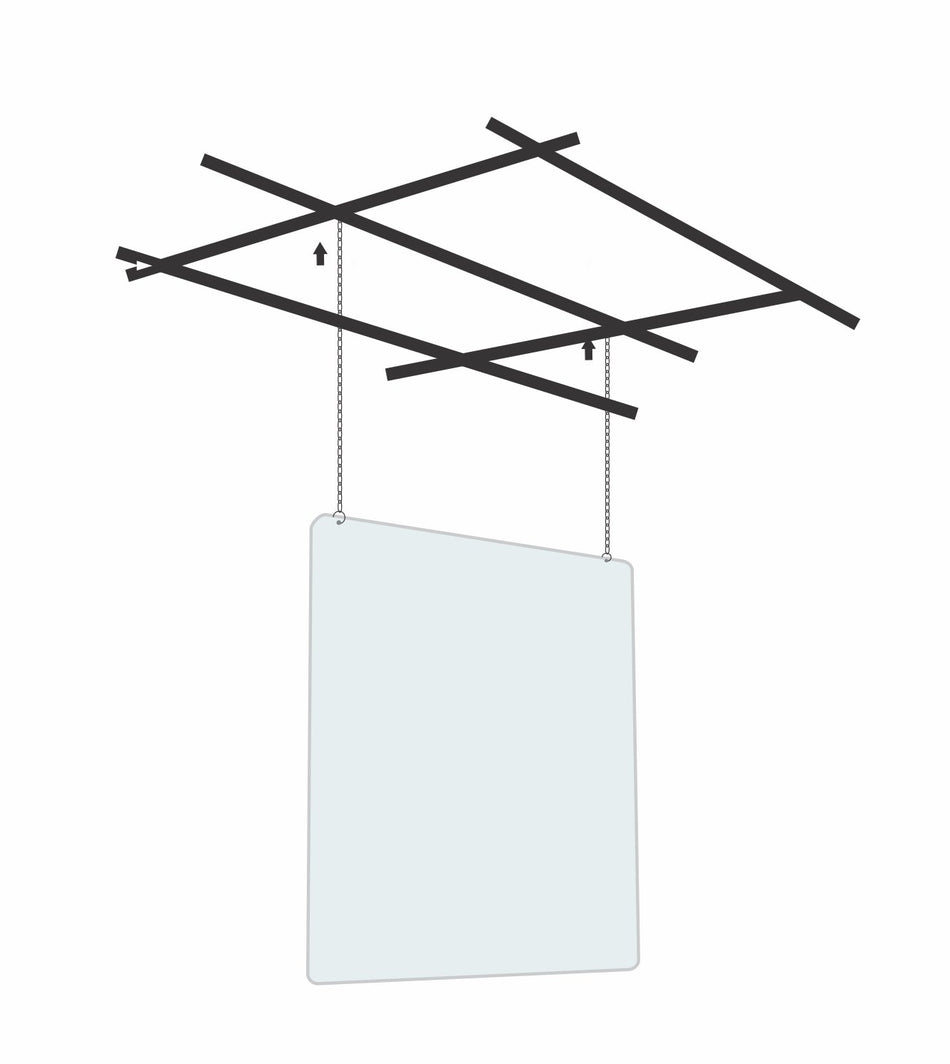 Hanging Sneeze Guard 3032