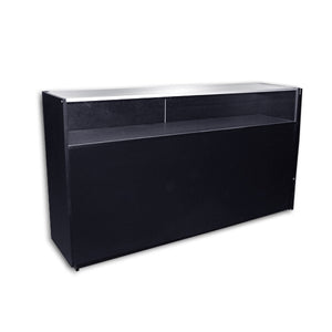 6' Black Jewelry Display Showcase
