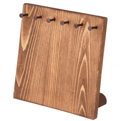 wood jewelry display for necklaces and bracelets
