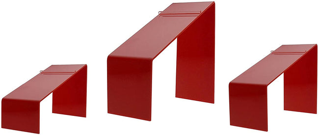 Angled shoe risers red