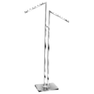 2 Way Rack- 2 Slant Arms - Chrome or Black
