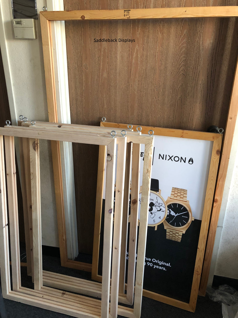 Hanging Wood Frame sign holder