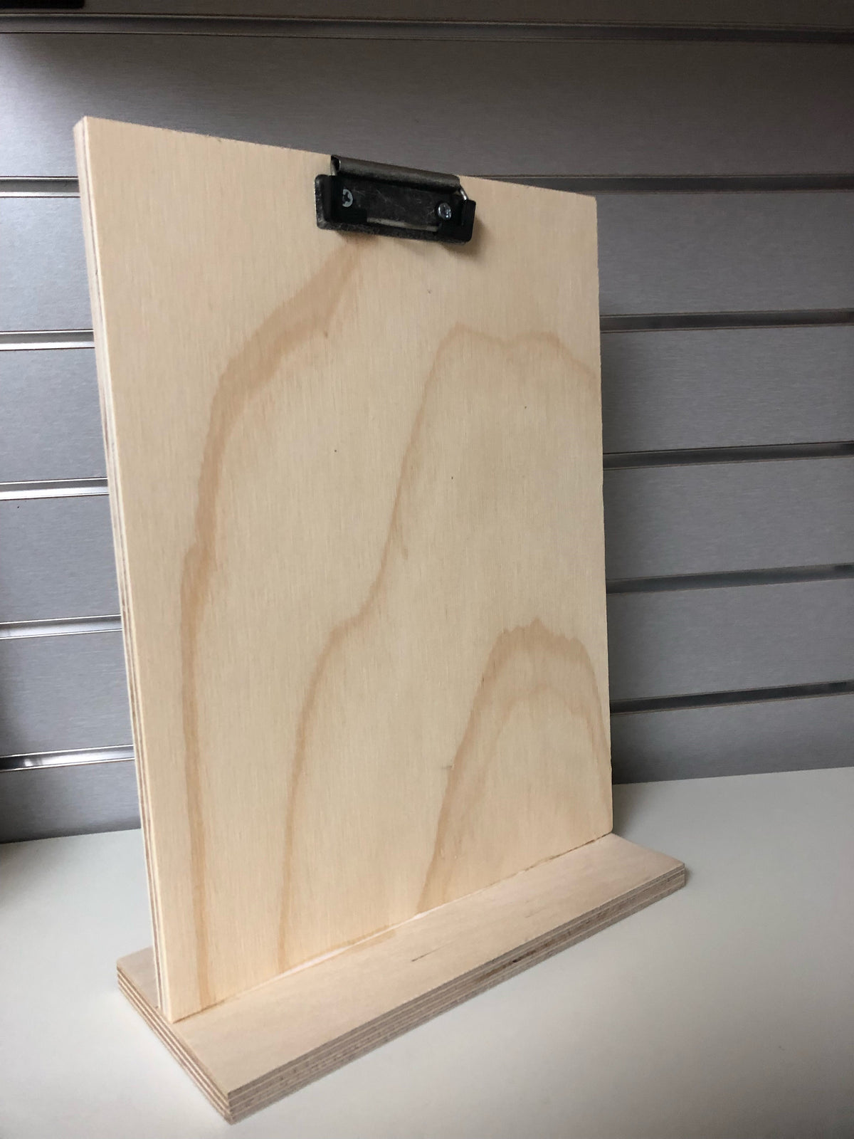 Wood sign holder